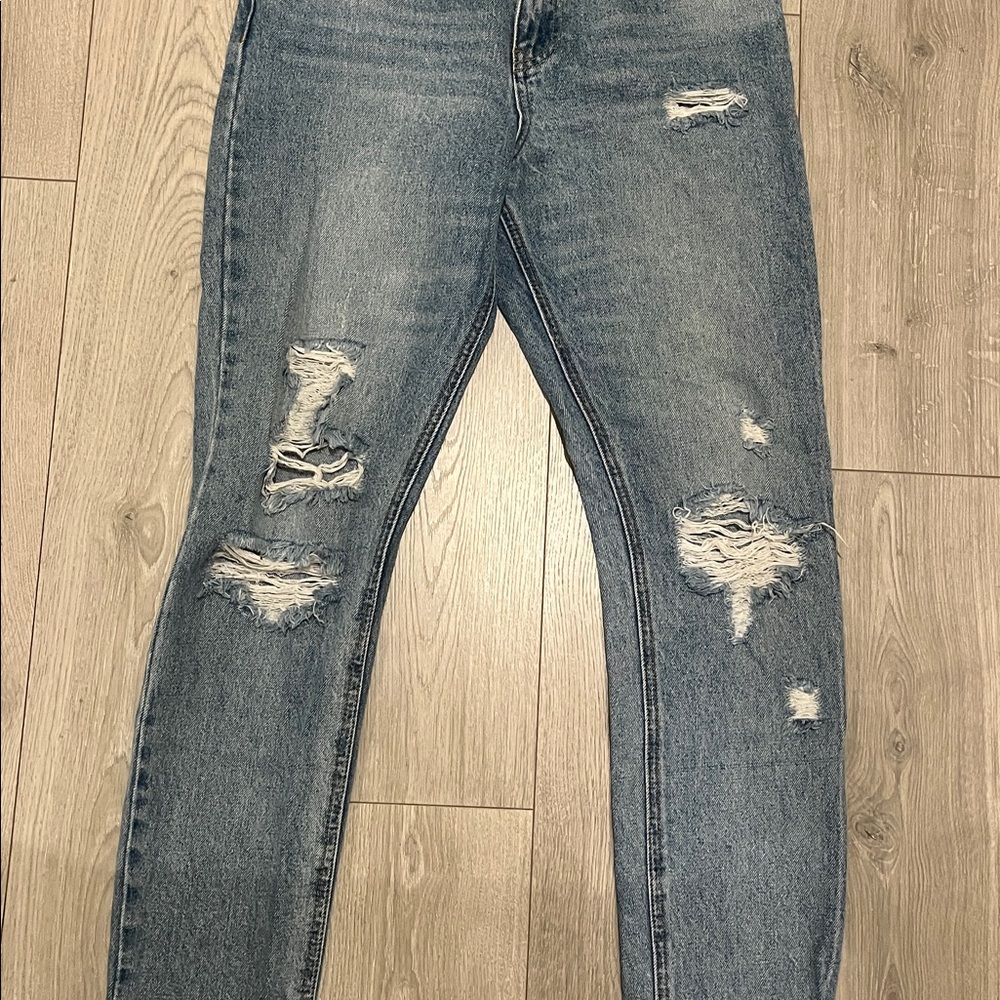 Distressed Blue Jeans - Picture 2 of 5